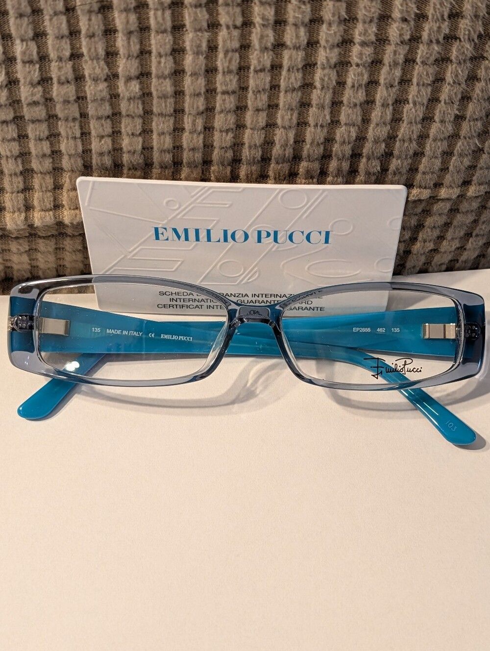 Emilio Pucci Eyeglasses EP2655 Light Blue New - Picture 2 of 8